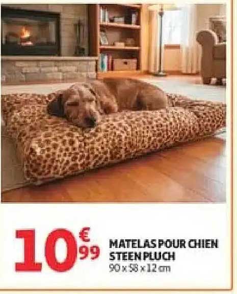 MATELAS POUR CHIEN STEEN PLUCH 90 x 58 x 12 cm