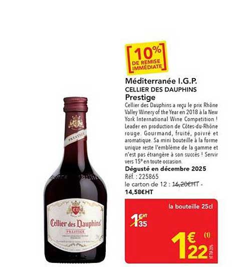 Méditerranée I.G.P. CELLIER DES DAUPHINS Prestige