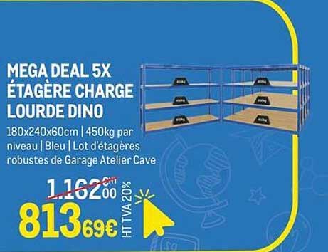 MEGA DEAL 5X ÉTAGÈRE CHARGE LOURDE DINO