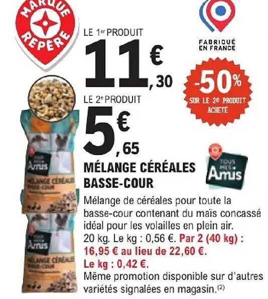 MÉLANGE CÉRÉALES BASSE-COUR
