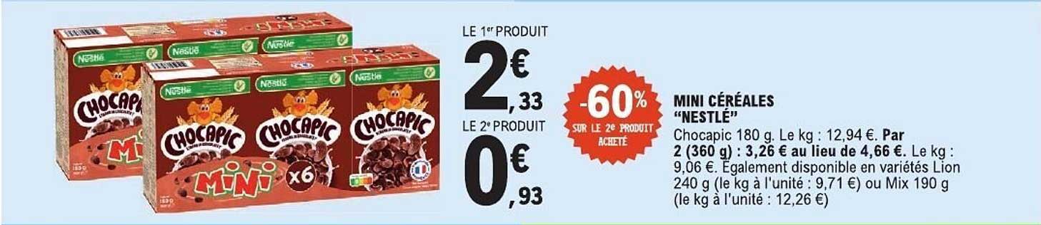 MINI CÉRÉALES "NESTLÉ"