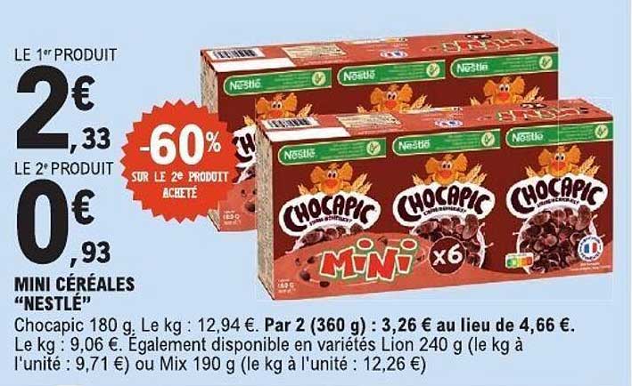 MINI CÉRÉALES “NESTLÉ”