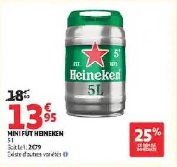 MINI FÛT HEINEKEN 5 L