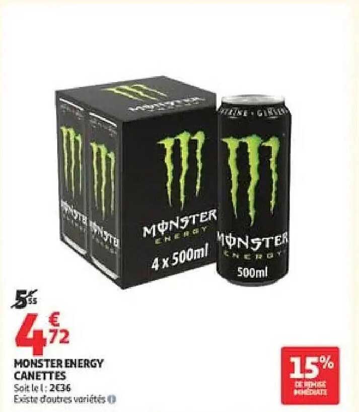 MONSTER ENERGY CANETTES