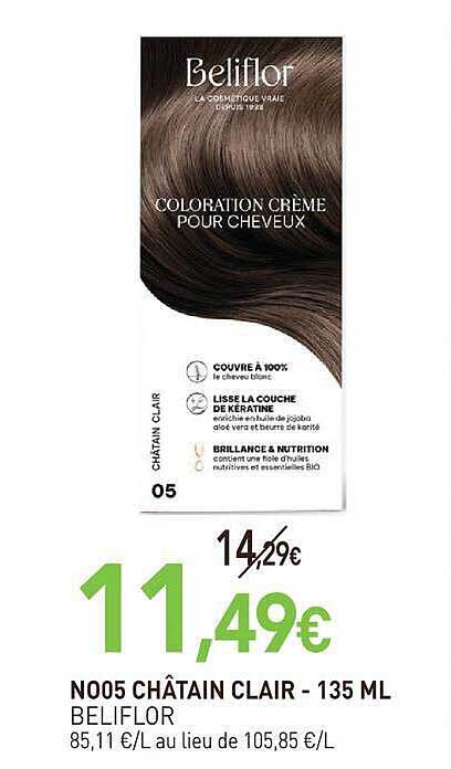 N005 CHÂTAIN CLAIR - 135 ML BELIFLOR