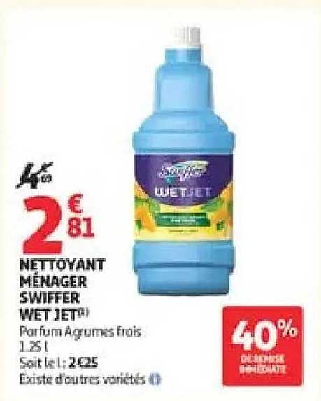 NETTOYANT MÉNAGER SWIFFER WET JET® Parfum Agrumes frais 1,2 l