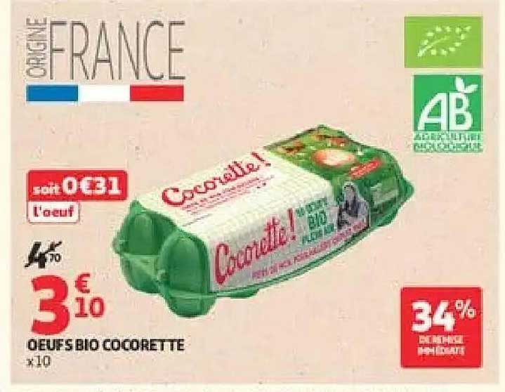 ŒUFS BIO COCORETTE x10