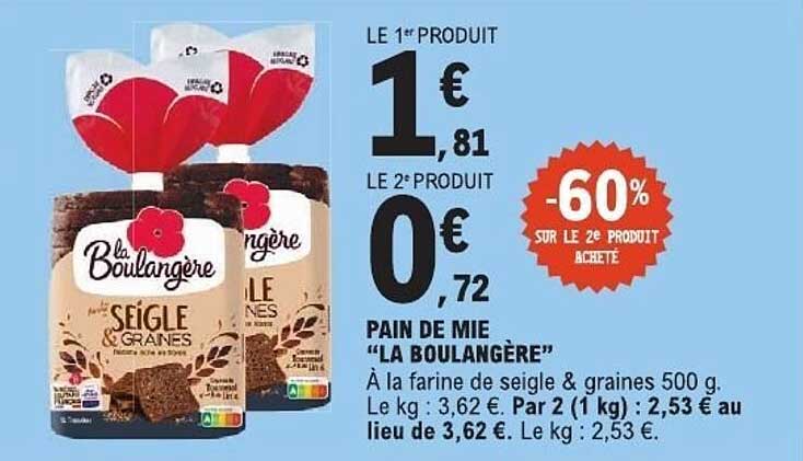 PAIN DE MIE "LA BOULANGERE"