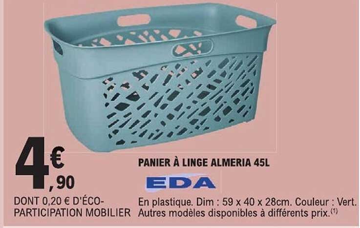 PANIER À LINGE ALMERIA 45L