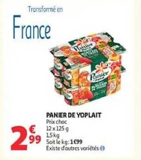 PANIER DE YOPLAIT