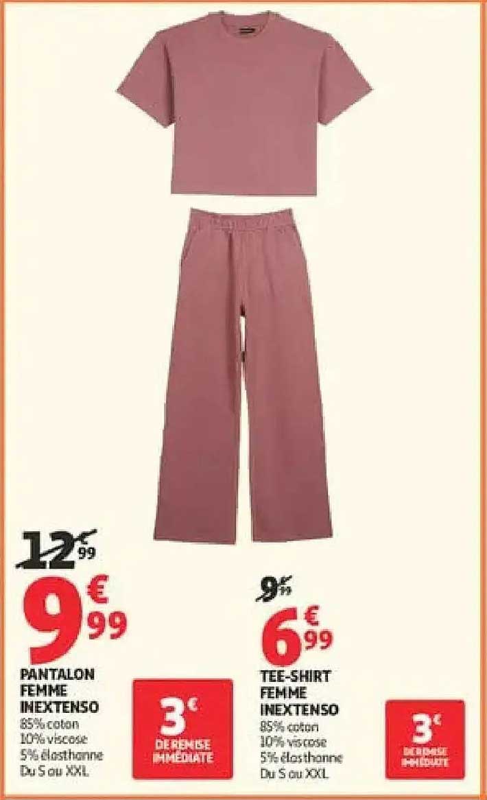 PANTALON FEMME INEXTENSO