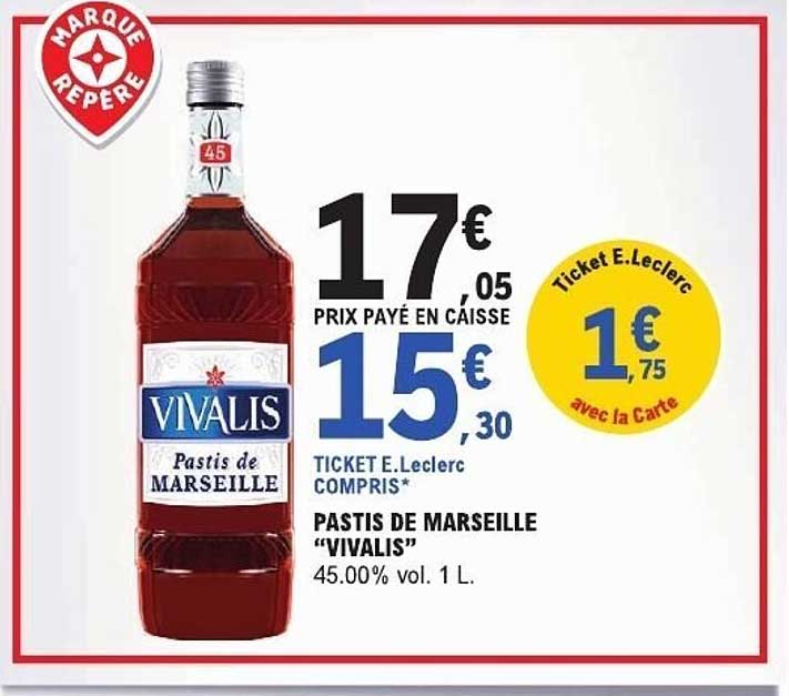 PASTIS DE MARSEILLE "VIVALIS"
