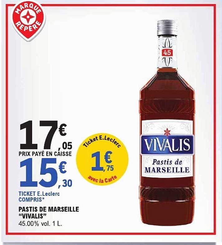PASTIS DE MARSEILLE "VIVALIS"