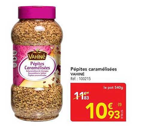 Pépites caramélisées VAHINÉ