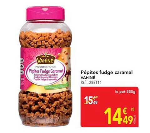 Pépites fudge caramel VAHINÉ