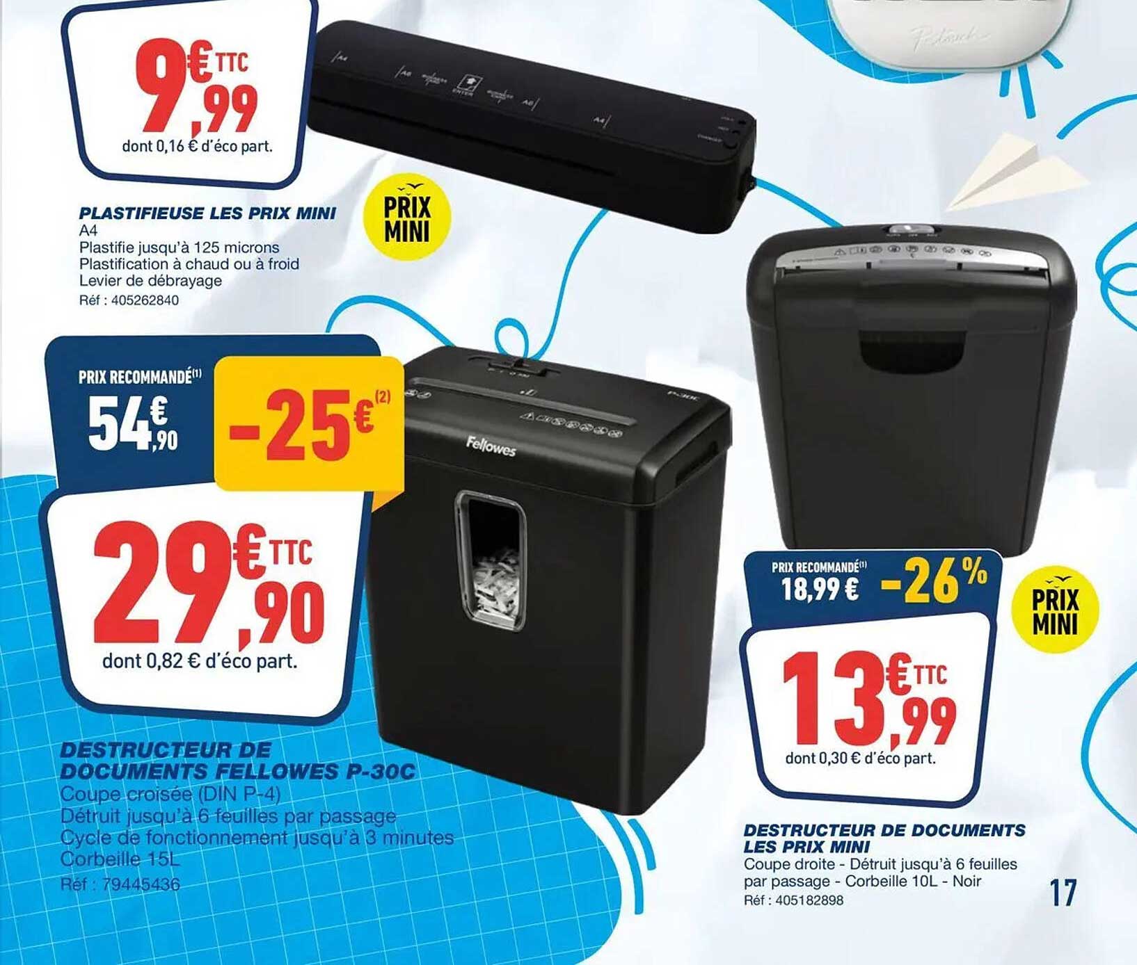 PLASTIFIEUSE LES PRIX MINI