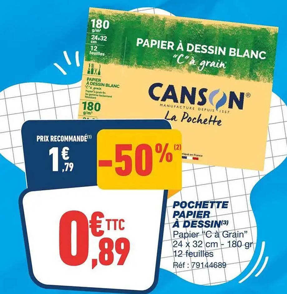 POCHETTE PAPIER À DESSIN “C à Grain”