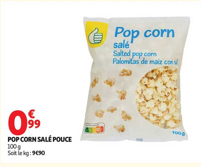 POP CORN SALÉ POUCE 100 g