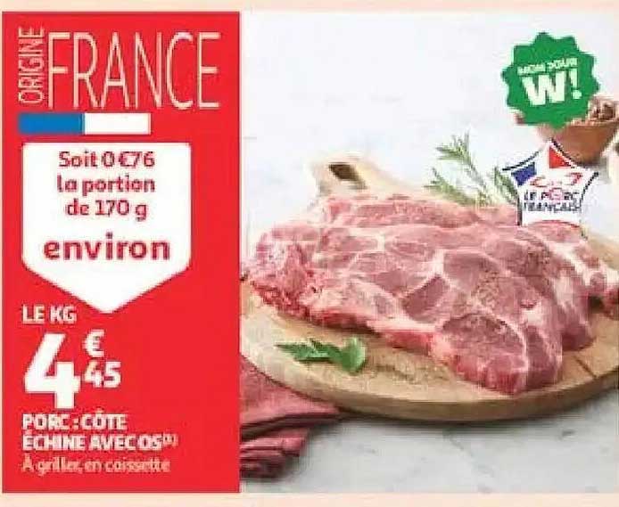 PORC CÔTE ÉCHINE AVEC OS™