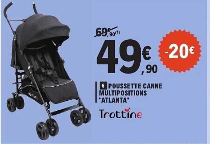POUSSETTE CANNE MULTIPOSITIONS "ATLANTA"