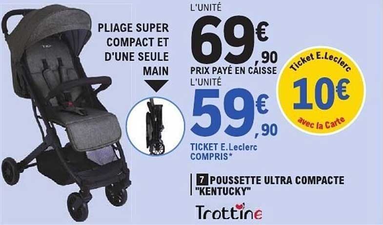 POUSSETTE ULTRA COMPACTE "KENTUCKY"