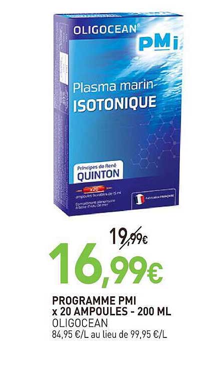 PROGRAMME PMI x 20 AMPOULES - 200 ML OLIGOCEAN