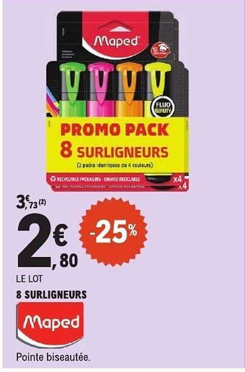 PROMO PACK 8 SURLIGNEURS