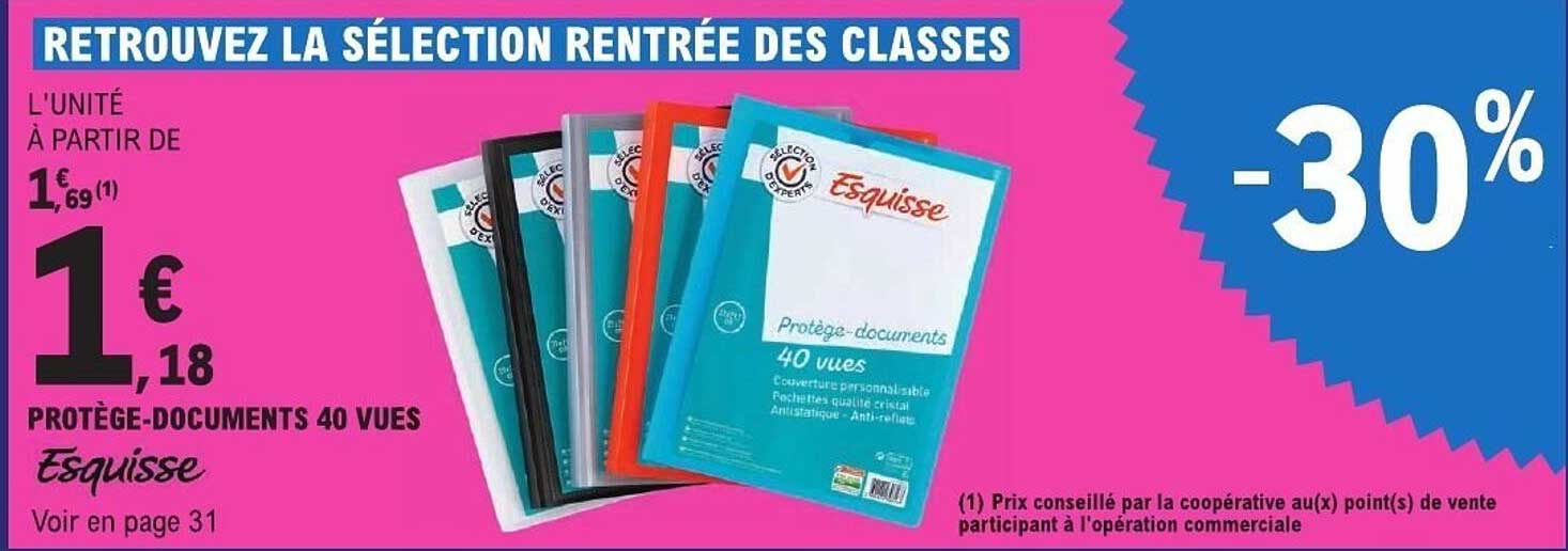 PROTÈGE-DOCUMENTS 40 VUES Esquisse