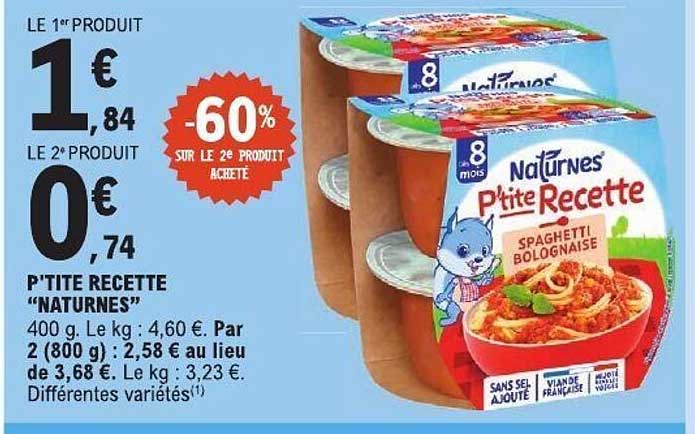 P’TITE RECETTE "NATURNES"