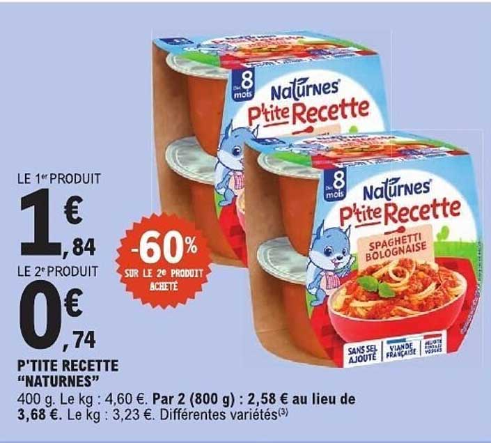P'TITE RECETTE "NATURNES"