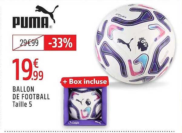 PUMA BALLON DE FOOTBALL Taille 5 + Box incluse