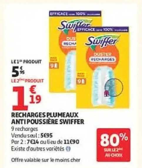 RECHARGES PLUMEAUX ANTIPOUSSIERE SWIFFER