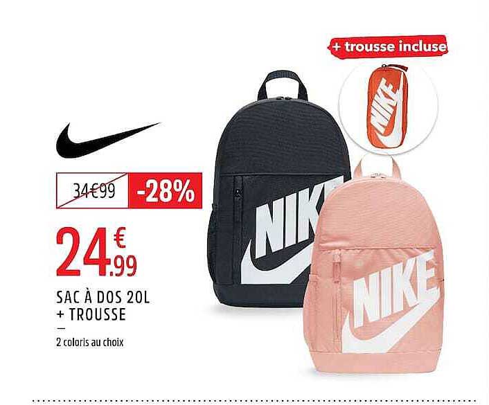 SAC À DOS 20L + TROUSSE
