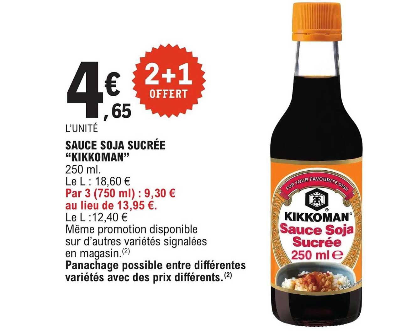 SAUCE SOJA SUCRÉE “KIKKOMAN”
