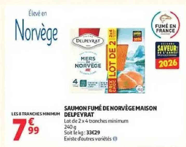 SAUMON FUMÉ DE NORVÈGE MAISON DELPEYRAT