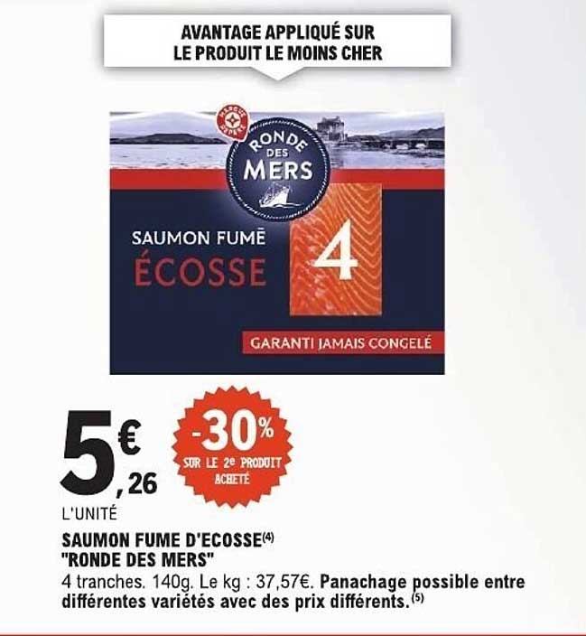 SAUMON FUMÉ D'ÉCOSSE "RONDE DES MERS"