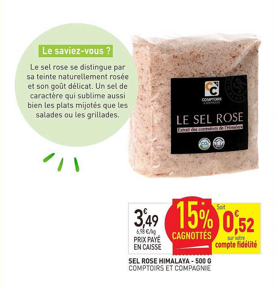SEL ROSE HIMALAYA - 500 G COMPTOIRS ET COMPAGNIE