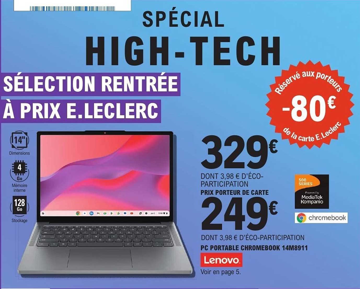 SÉLECTION RENTRÉE À PRIX E.LECLERC