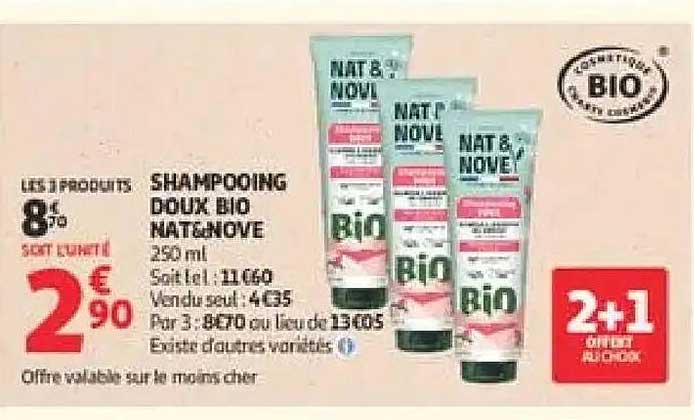 SHAMPOOING DOUX BIO NAT&NOVE 250 ml