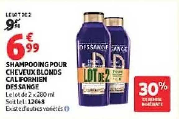SHAMPOOING POUR CHEVEUX BLONDS CALIFORNIEN DESSANGE