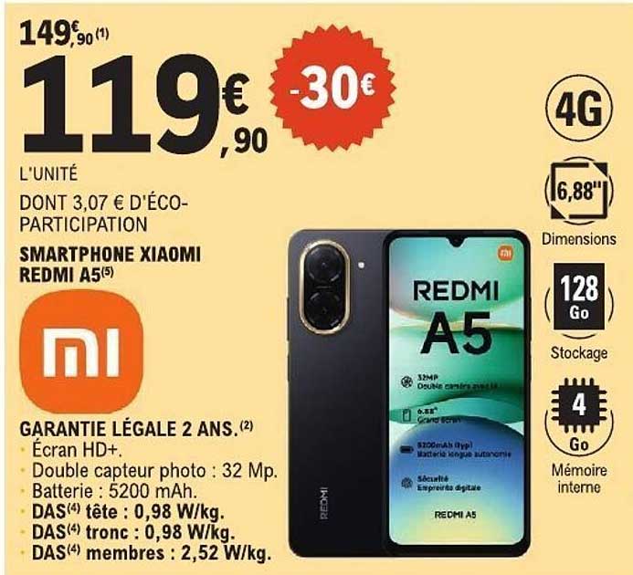 SMARTPHONE XIAOMI REDMI A5