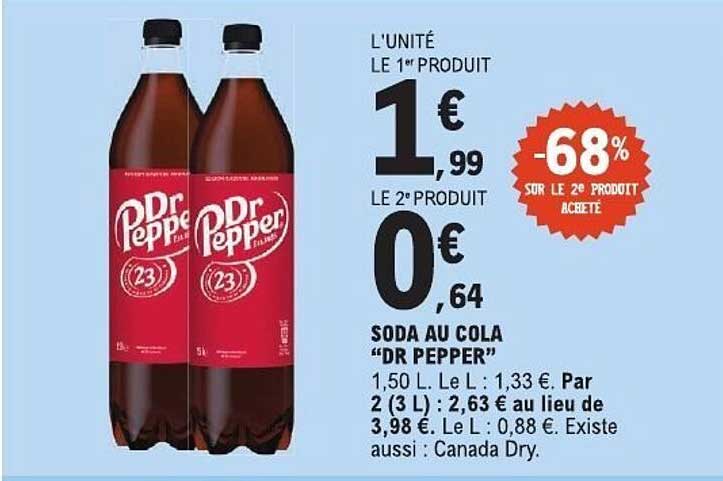 SODA AU COLA “DR PEPPER”