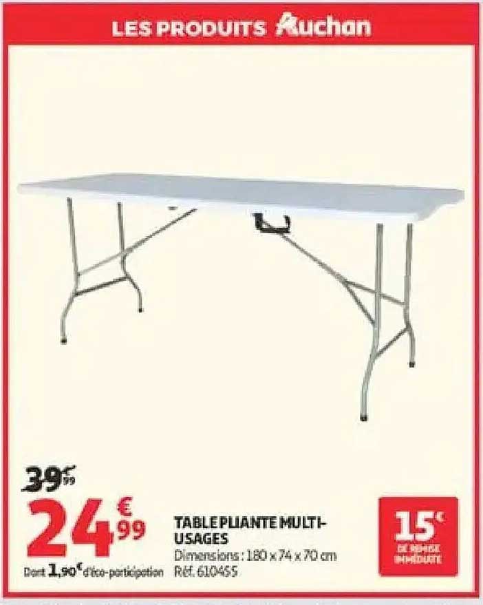 TABLE PLANTE MULTI-USAGES