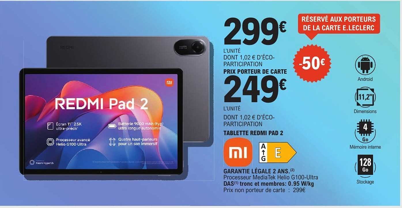 TABLETTE REDMI PAD 2