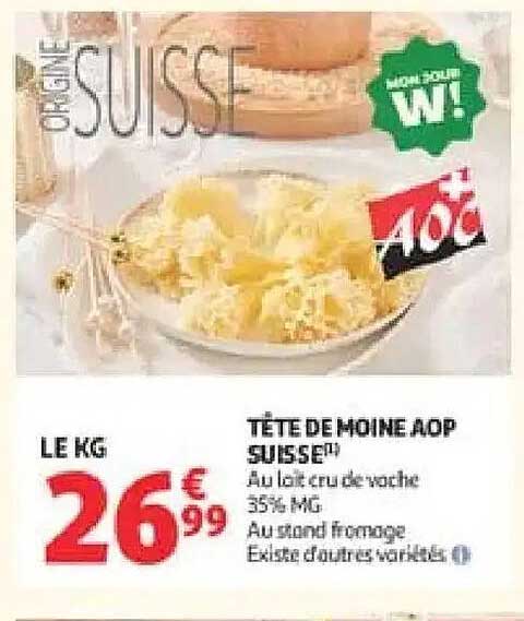 TÊTE DE MOINE AOP SUISSE