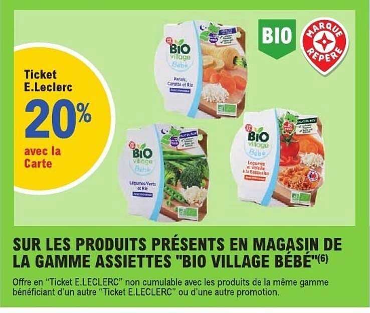 Ticket E.Leclerc 20% avec la Carte