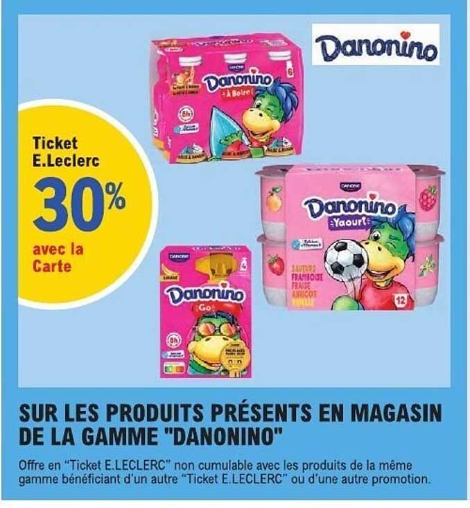 Ticket E.Leclerc 30% avec la Carte