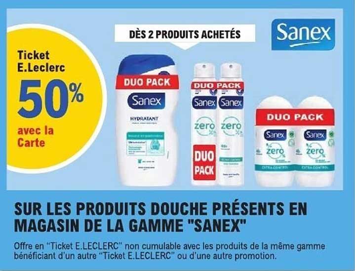 Ticket E.Leclerc 50% avec la Carte
