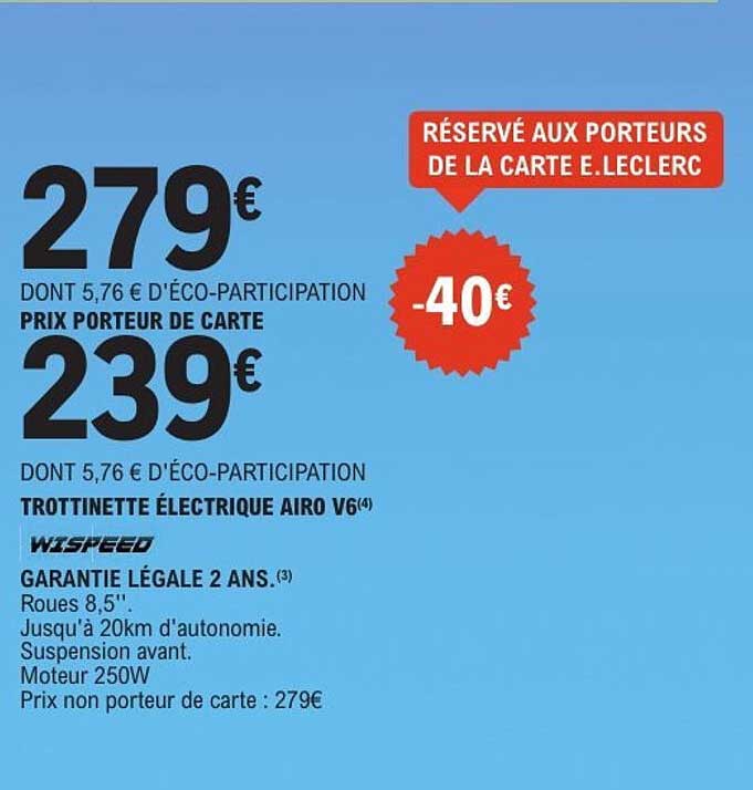 TROTTINETTE ÉLECTRIQUE AIRO V6