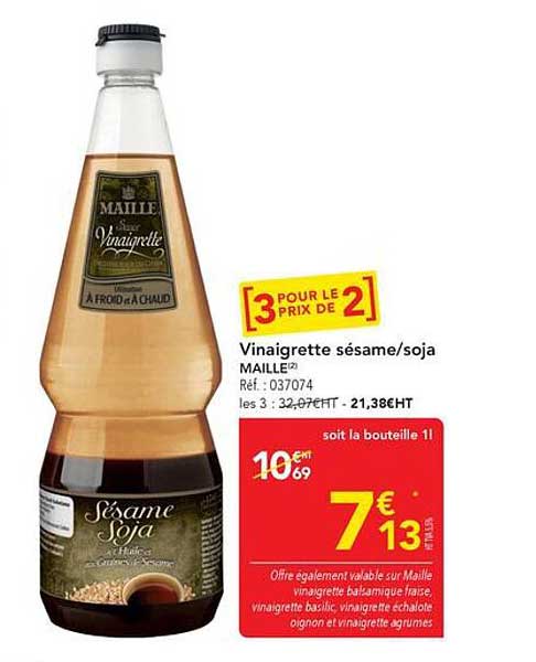 Vinaigrette sésame/soja MAILLE